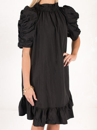 Black Puff Sleeve Dress