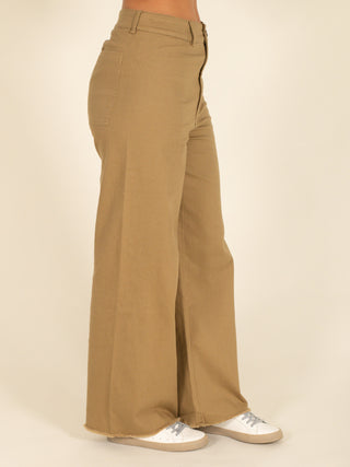 Stretched Cotton Pants