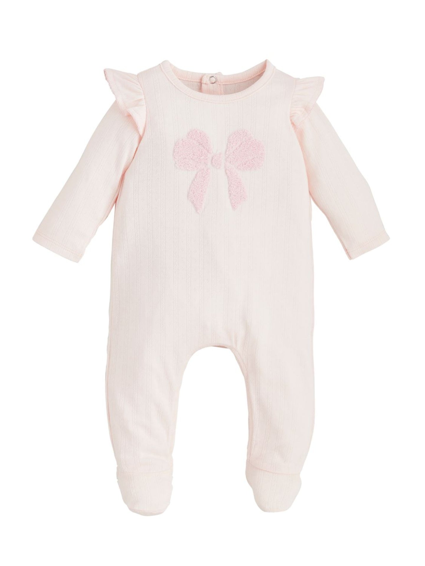 Bow Print Sleeper Pink