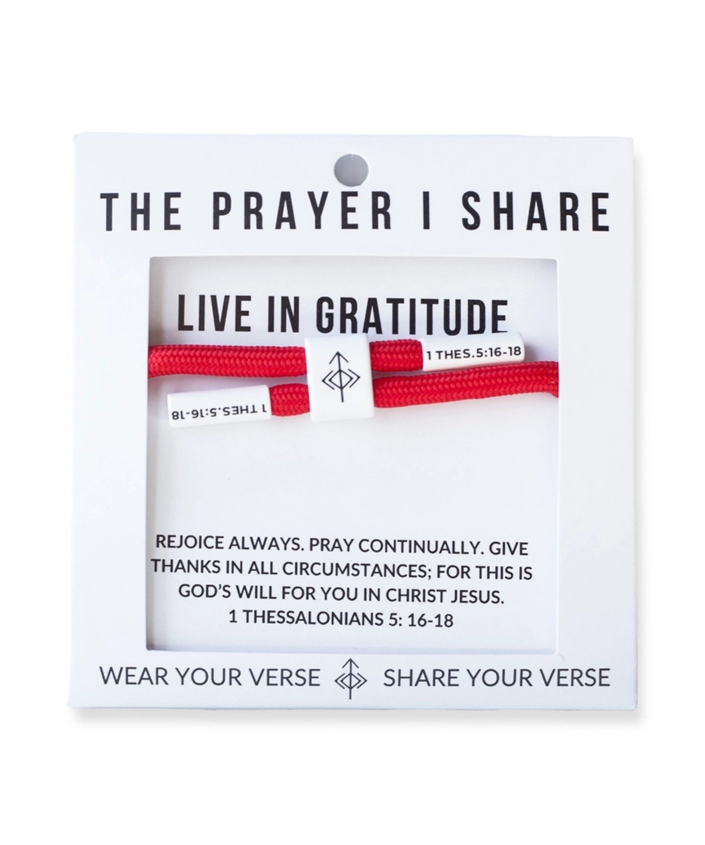 The Prayer I Share Cord Bracelet Live In Gratitude