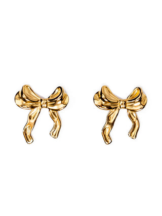 My Sister's Cottage | Waterproof | Hammered Bow Earrings