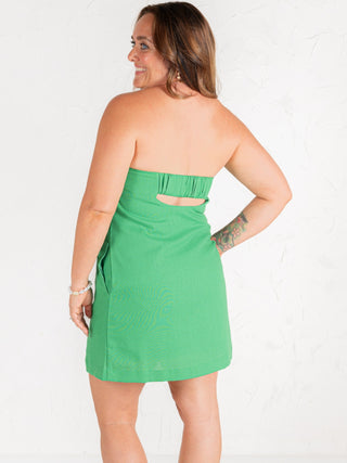Strapless Shift Dress