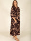 Floral Print Maxi Dress with Side Slit