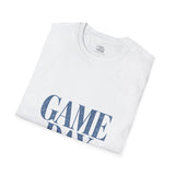 Game Day T-Shirt — Vintage Blue Lettering Sports Tee