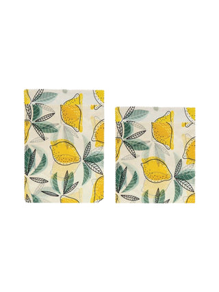 Reusable Fabric Beeswax Food Bags Lemon