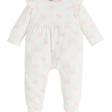 Bow Print Sleeper White