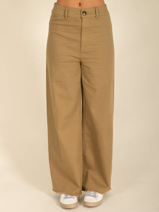 Stretched Cotton Pants