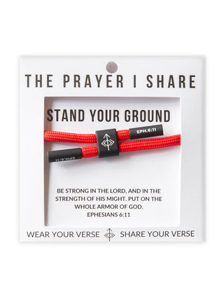 The Prayer I Share Cord Bracelet Stand Your Ground