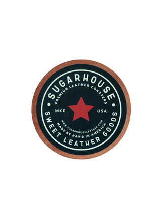 Sugarhouse Leather Coaster