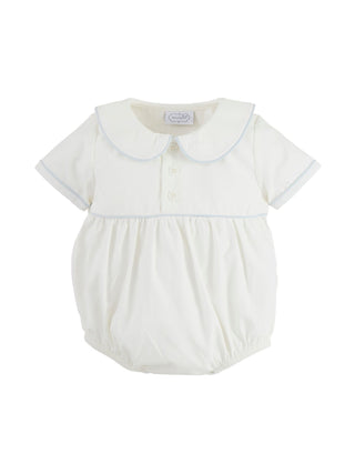 Poplin Bubble Onesie Ivory