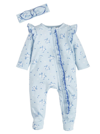 Ditsy Floral Sleeper Blue