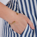 The Hampton Harbor Stripe Cotton Midi Dress