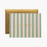 Striped Birthday Card
