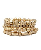 4 Row Multi Shape Bracelet