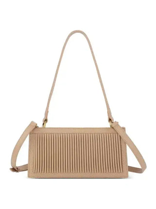 Pleated Clutch Bag-Sand