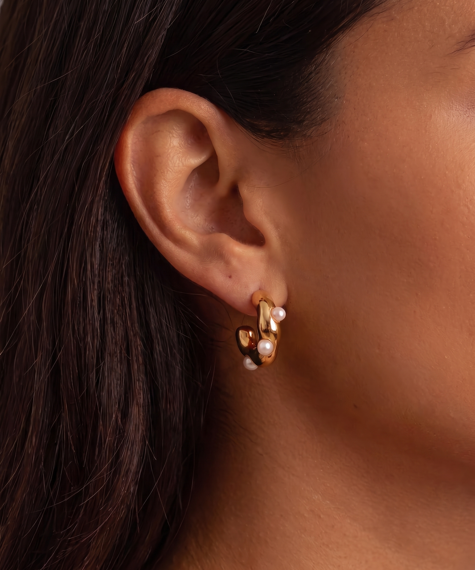 Abstract Embellished Earrings - Waterproof