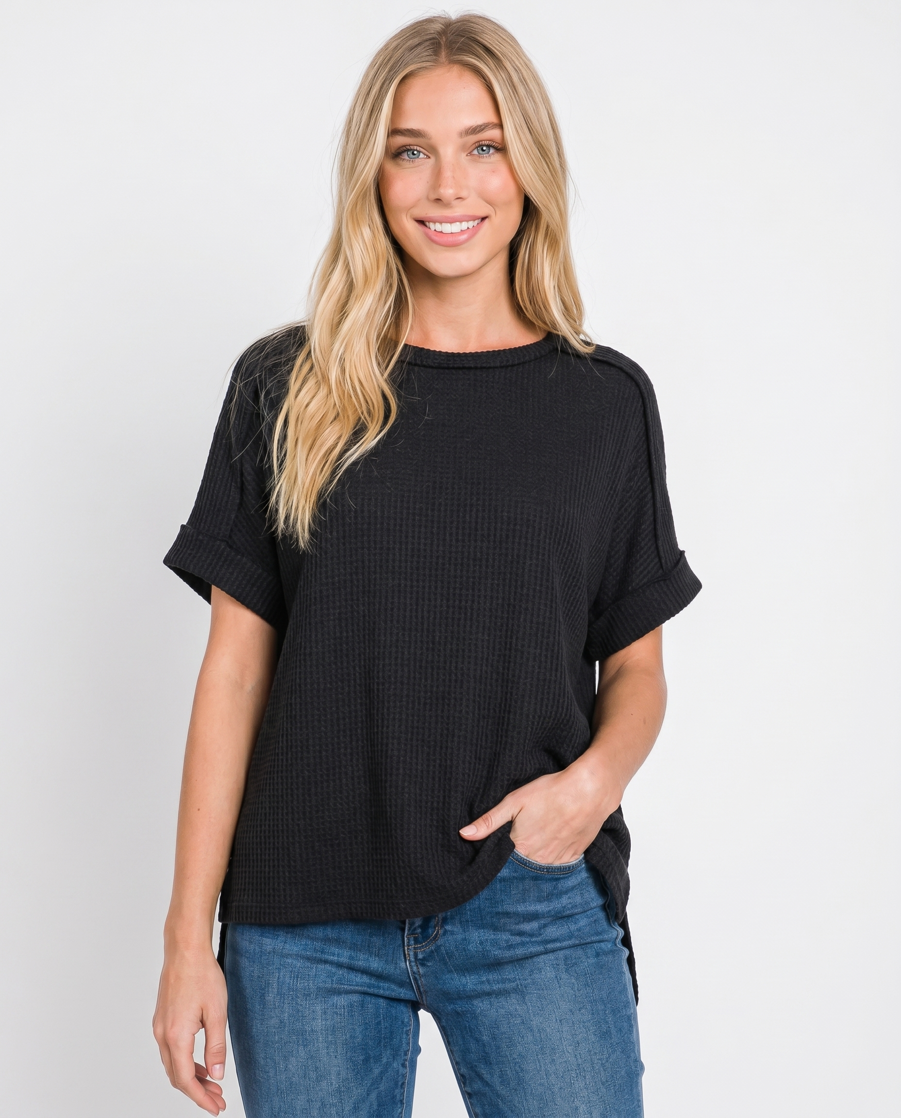 Alora Ribbed Knit Top