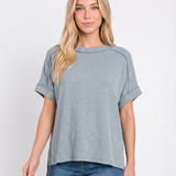 Alora Ribbed Knit Top (detail view 2)