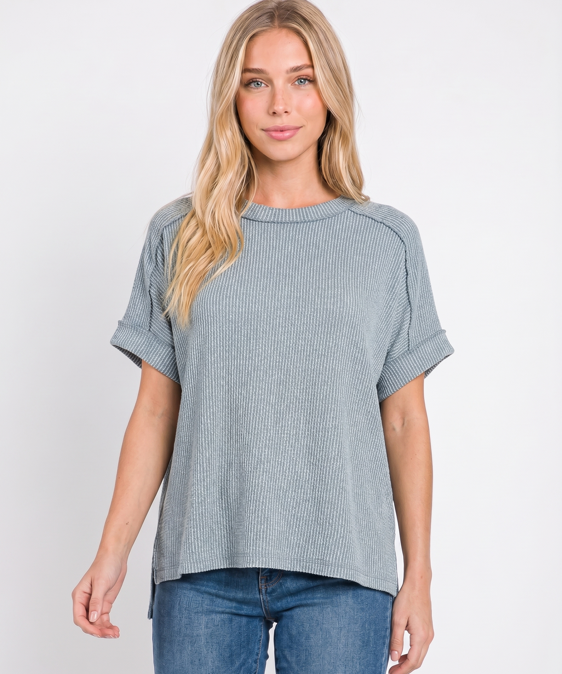 Alora Ribbed Knit Top