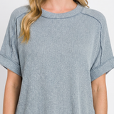 Alora Ribbed Knit Top (detail view 4)
