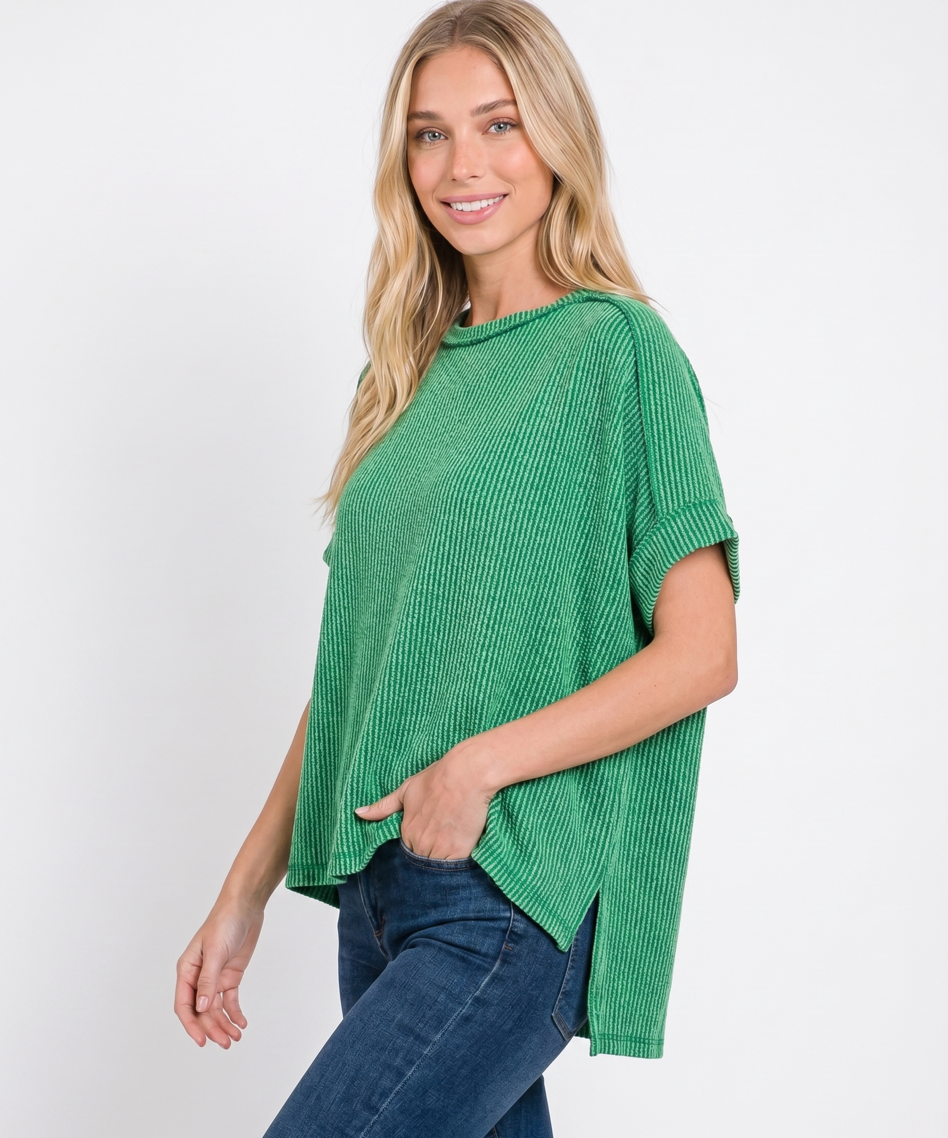 Alora Ribbed Knit Top
