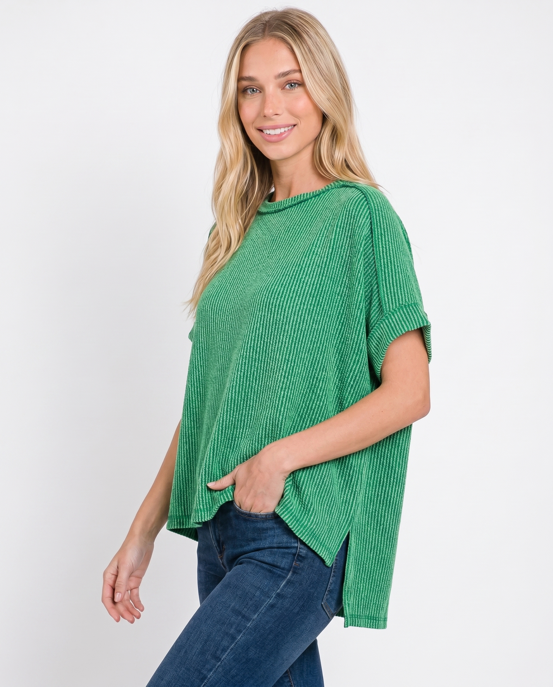 Alora Ribbed Knit Top (detail view 3)