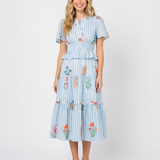 Arielle Garden Stripe Midi