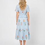 Arielle Garden Stripe Midi