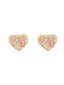 Baby Pink Heart Stud Earrings