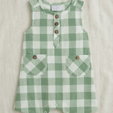 Baby Checkered Romper (detail view 2)