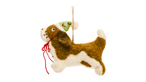 Beagle Wool Felt Dog Ornament