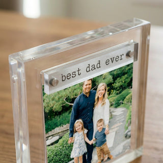 Best Dad Ever Mini Acrylic Frame