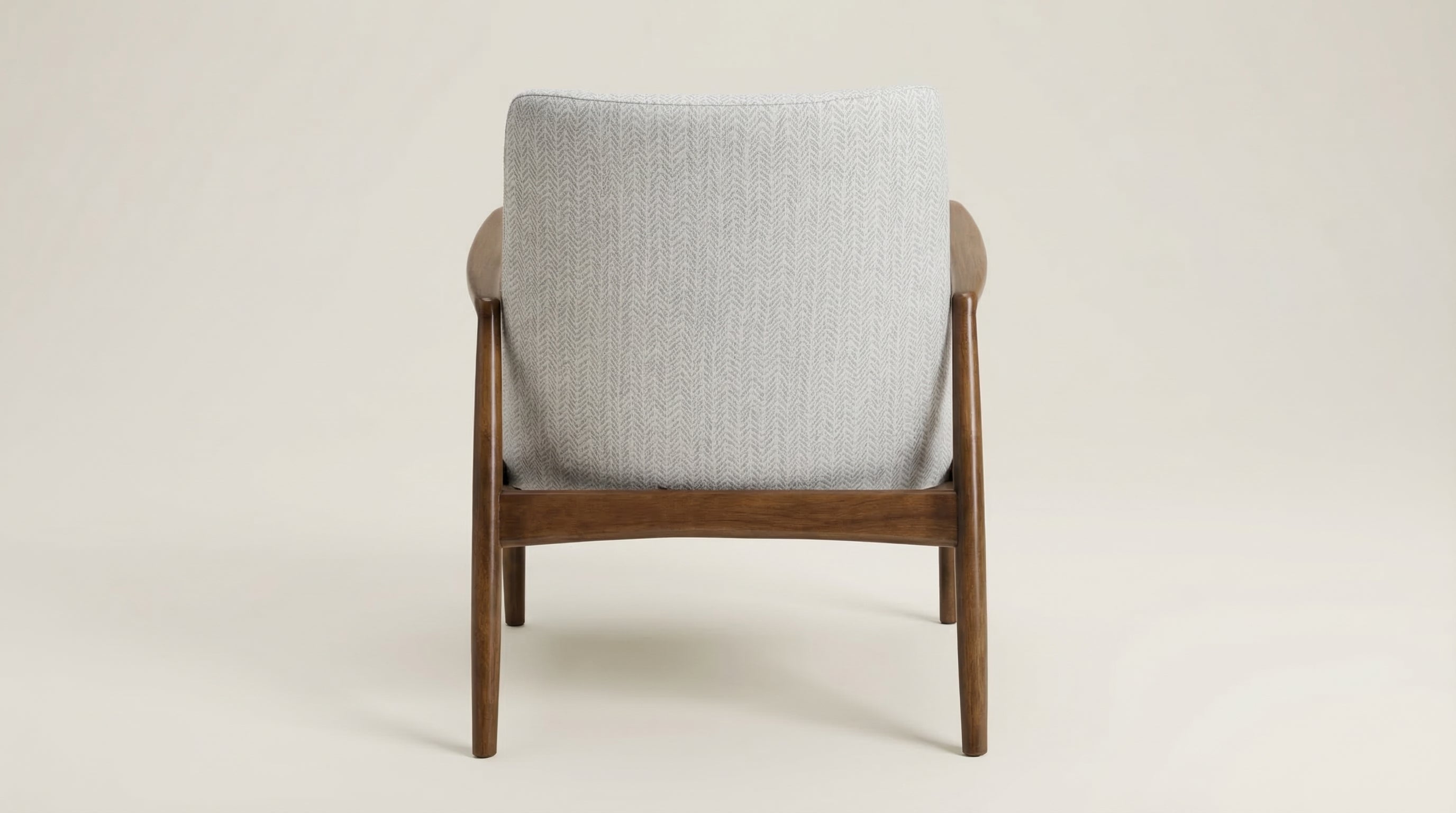 Bev Accent Chair – Coastal Upholstered Wood Frame Accent Chair (detail view 2)