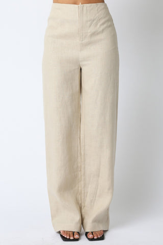 Blair Linen Pants - Natural
