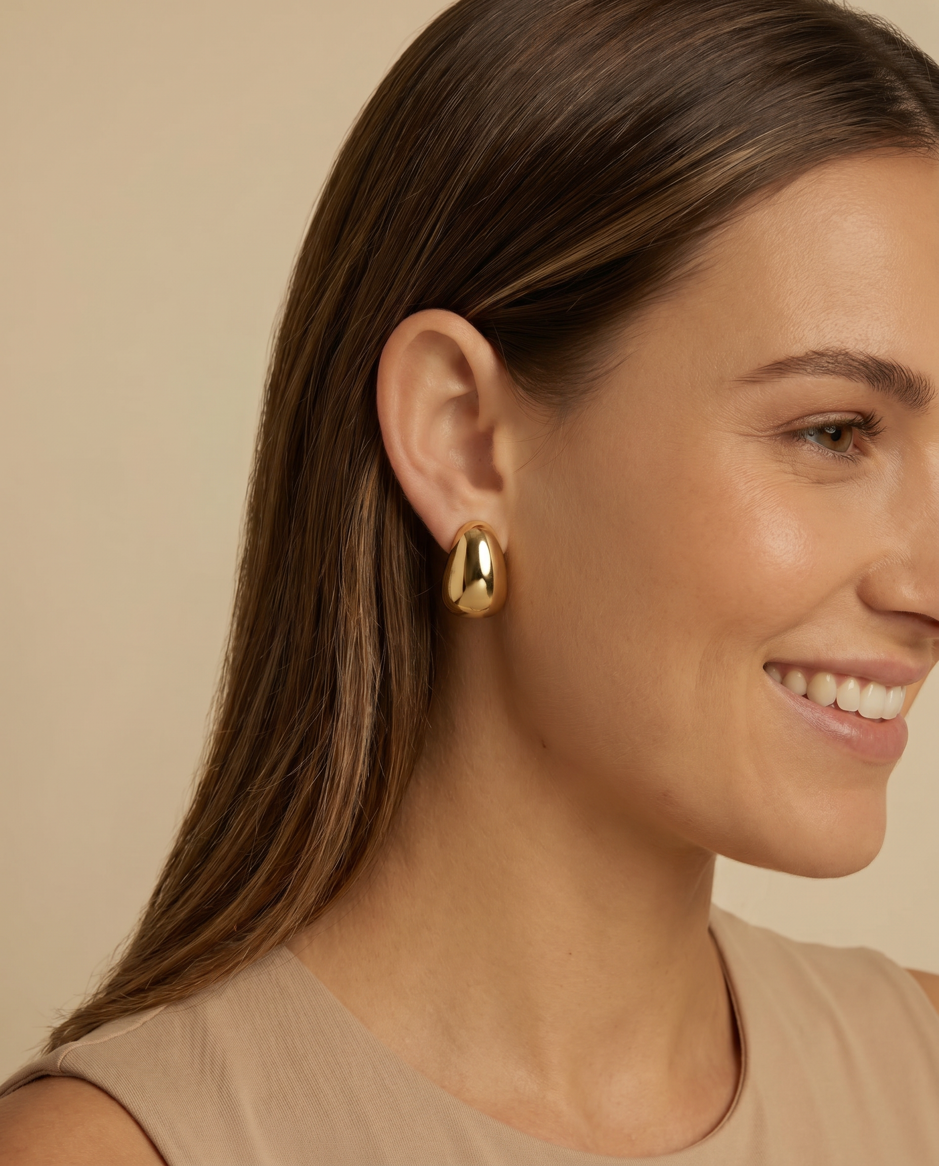My Sister's Cottage | Waterproof | Block Earrings (detail view 3)