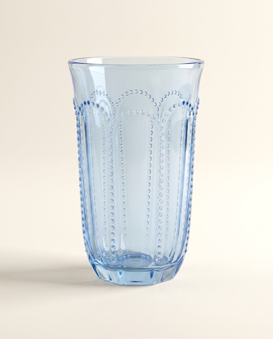 Blue Deco Glass – Decorative Blue Glassware for Home Bar & Table (detail view 4)