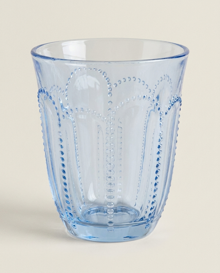 Blue Deco Glass – Decorative Blue Glassware for Home Bar & Table (detail view 3)