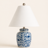 Blue Floral Ceramic Lamp