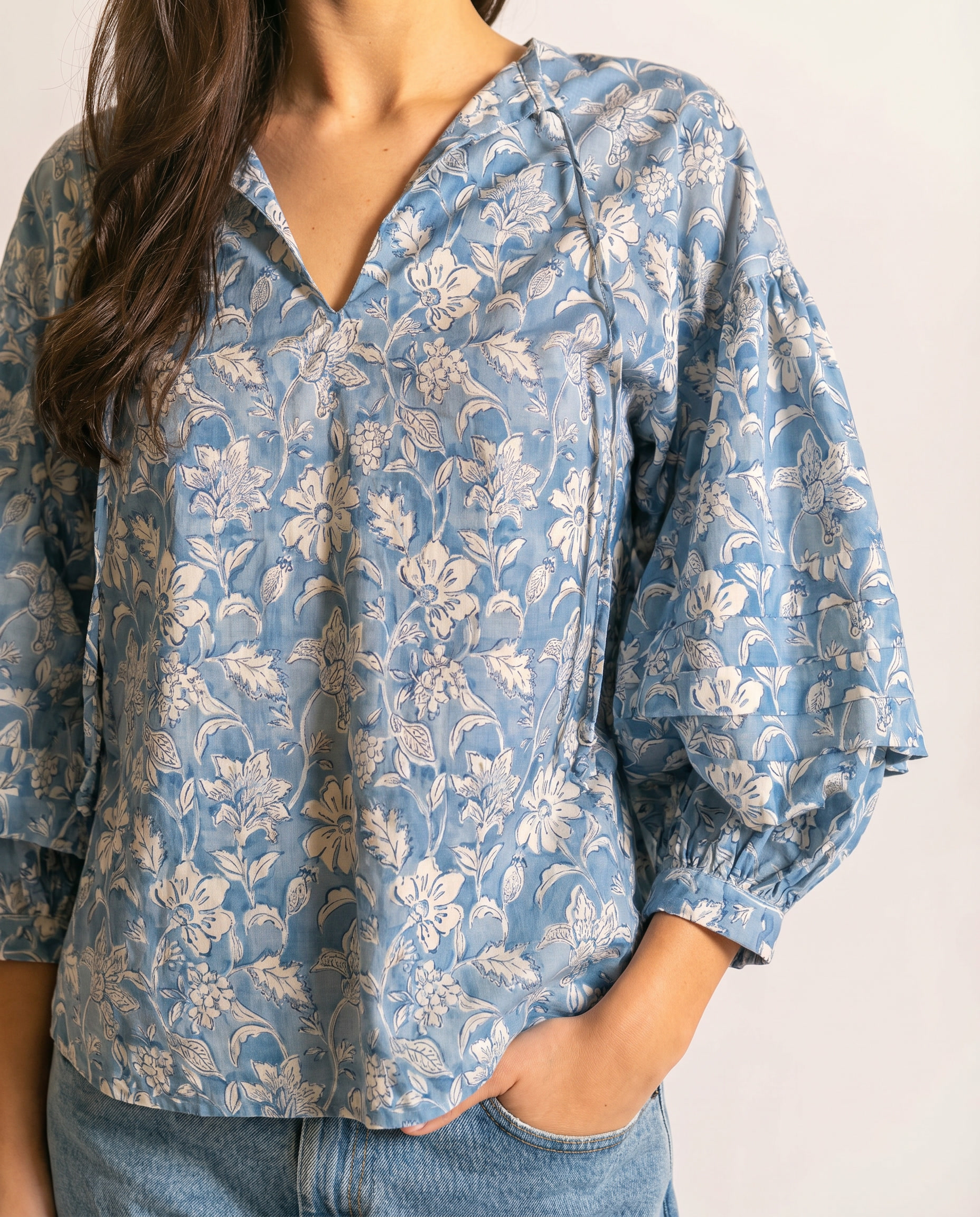 Bluebell Garden Blouse (detail view 2)