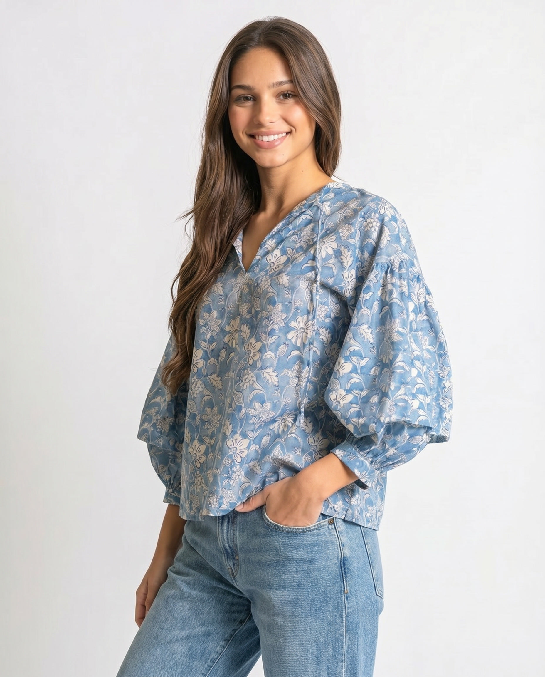 Bluebell Garden Blouse (detail view 3)