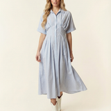 Bluebell Seersucker Midi Dress (detail view 4)