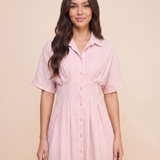 Bluebell Seersucker Midi Dress (detail view 8)