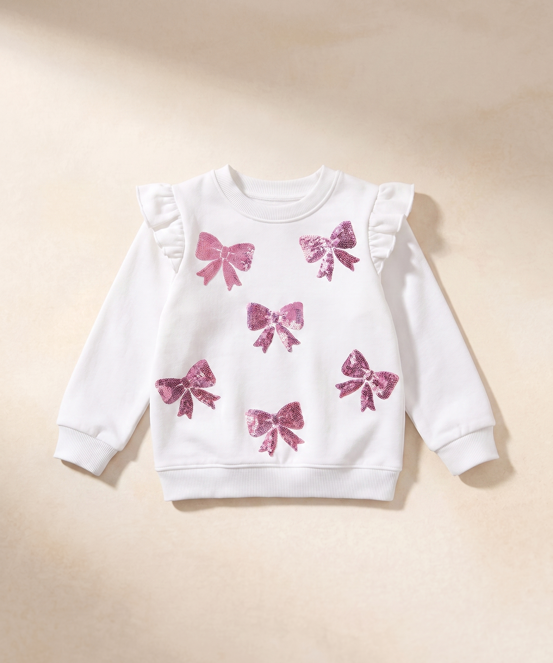 Bow Sequin Sweatshirt