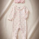 Bow Print Sleeper & Headband Set