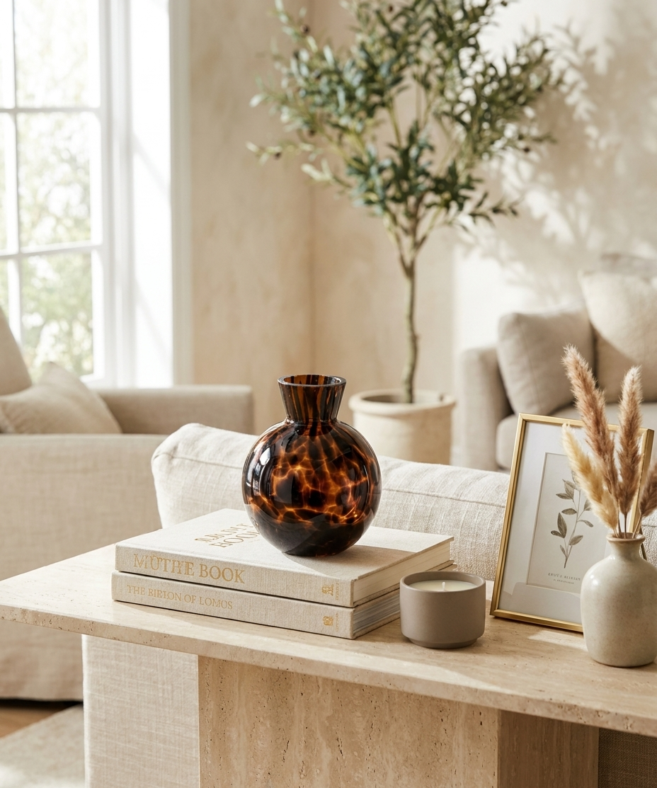 Brown Speckle Bouquet Vase