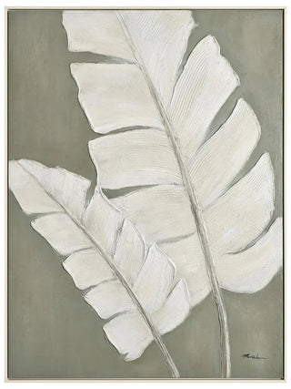 Olive and White Palm - two leaf