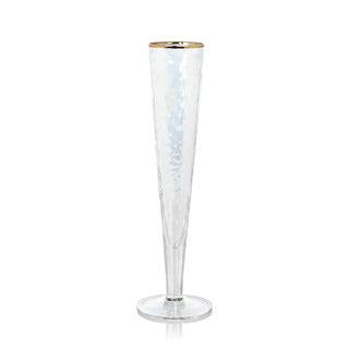 Gold Rim Champagne Flute