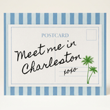 Charleston SC Vintage Postcard Print