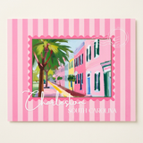 Charleston SC Vintage Stamp Print – Southern Wall Art Gift (detail view 2)