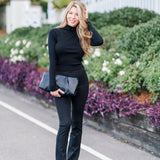 Stretch Knit Flare Pants